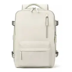 GENERICO - Mochila Viaje Cabina Avión Impermeable blanco