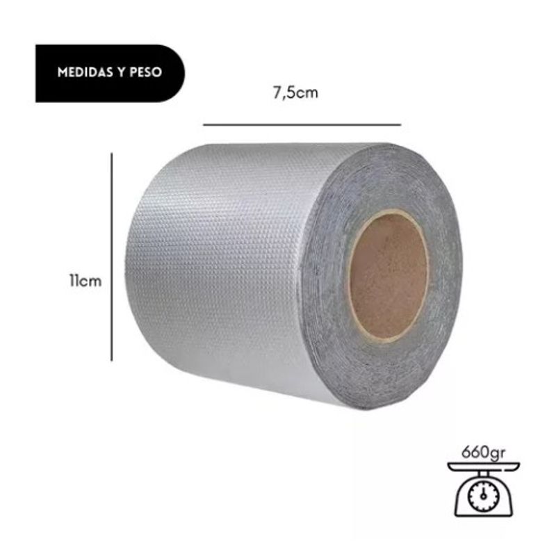 GENERICO - Cinta Sellador Adhesivo Techo Gotera Impermeable 5 Metros  SG102953