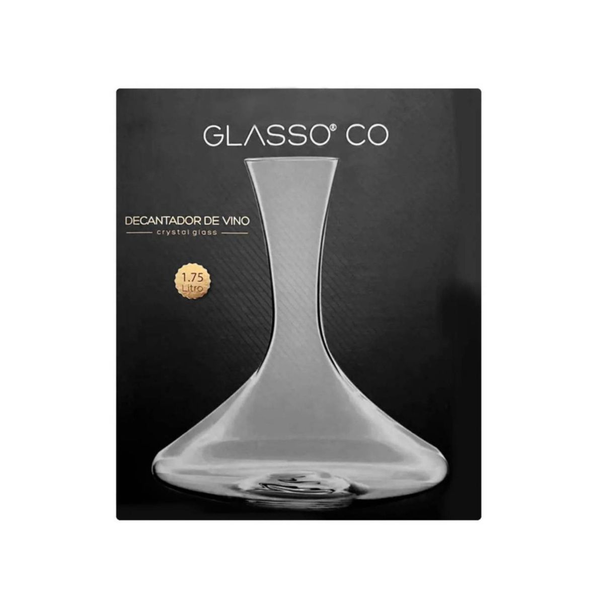 GLASSO - JARRA DECATADOR DE VINO 1.75 LITROS GLASSO