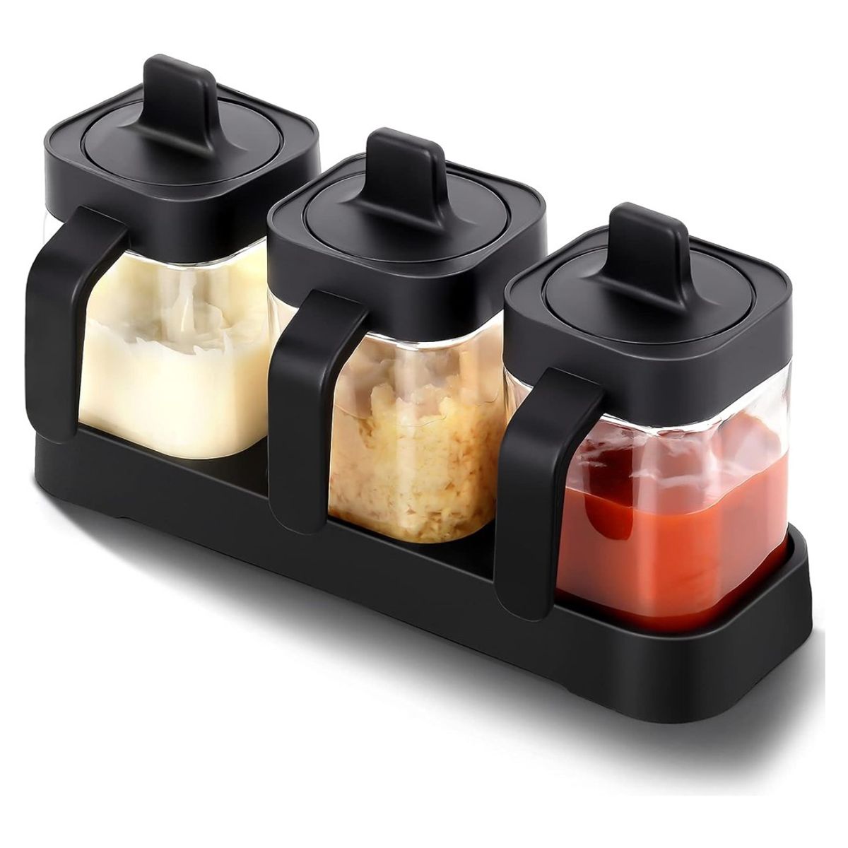 GENERICO - SET 3 ESPECIERON RECIPIENTES DE CONDIMENTOS