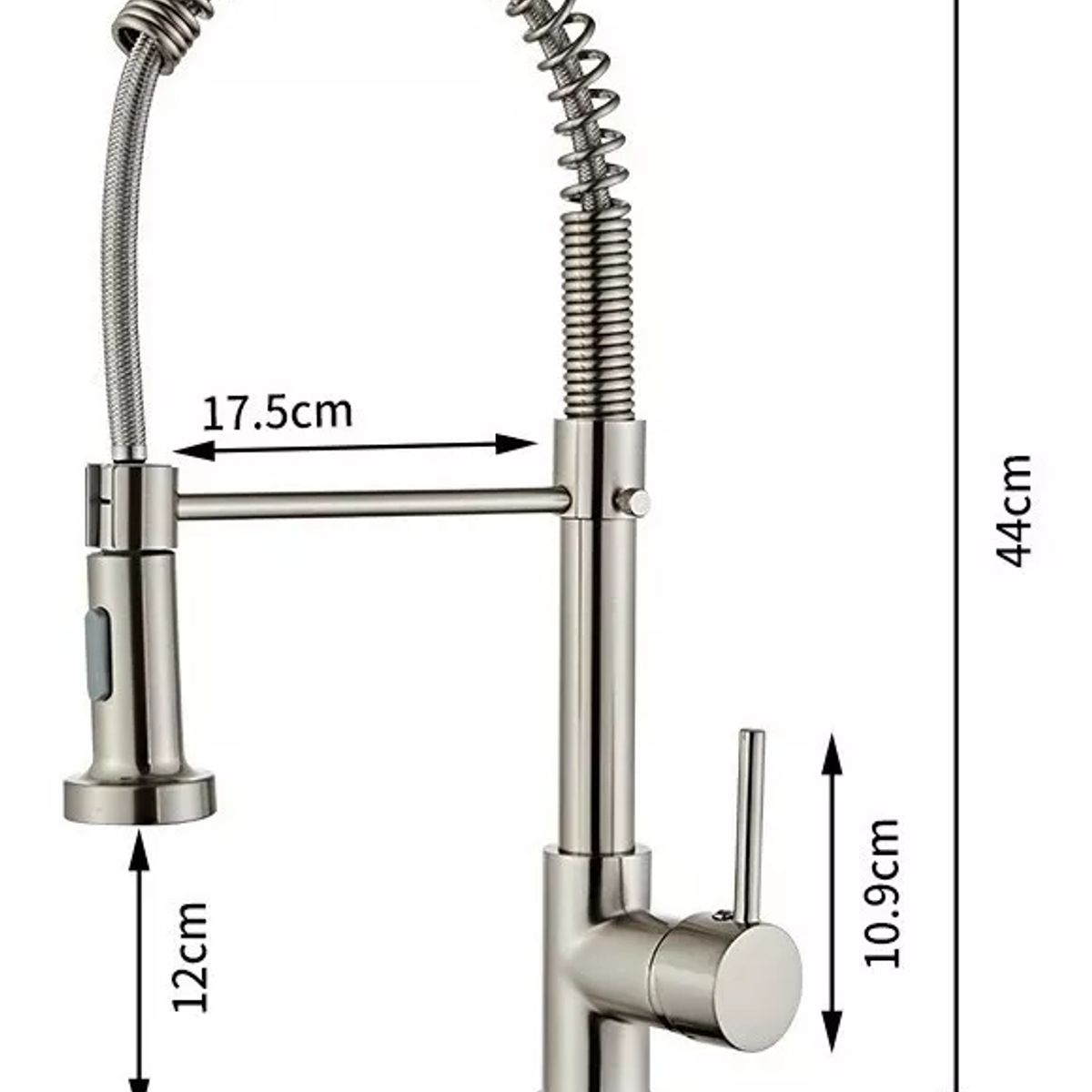 KUANGYE - Grifo Llave Lavaplatos Monomando Cocina Extensible Flexible