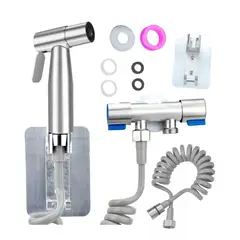 KUANGYE - Juego Completo Llave Bidet Ducha Arabe Para Wc