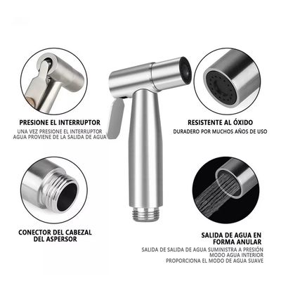 Imagen 2 del producto Juego Completo Llave Bidet Ducha Arabe Para Wc