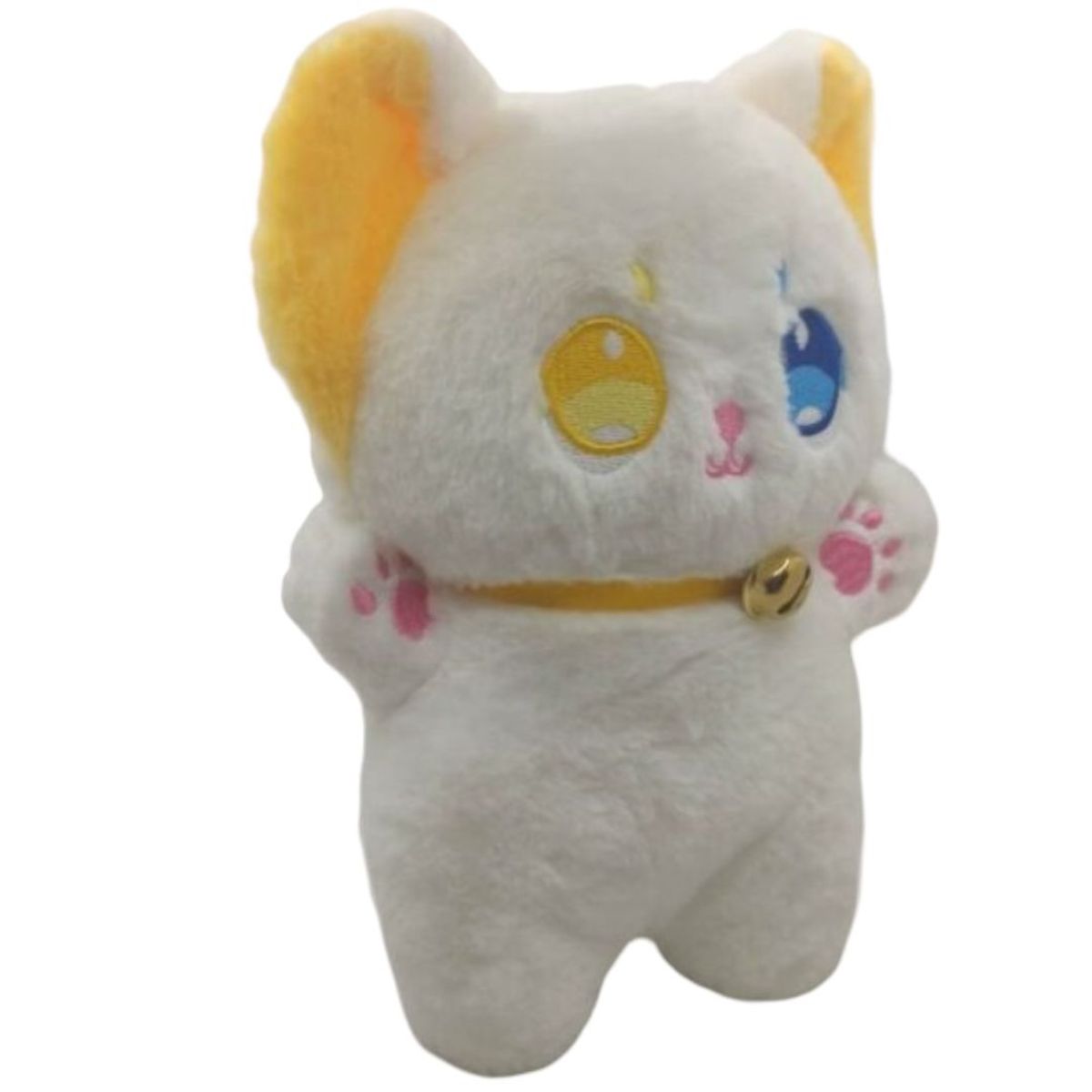 GENERICO - Peluche Gato color blanco con ojos bicolor