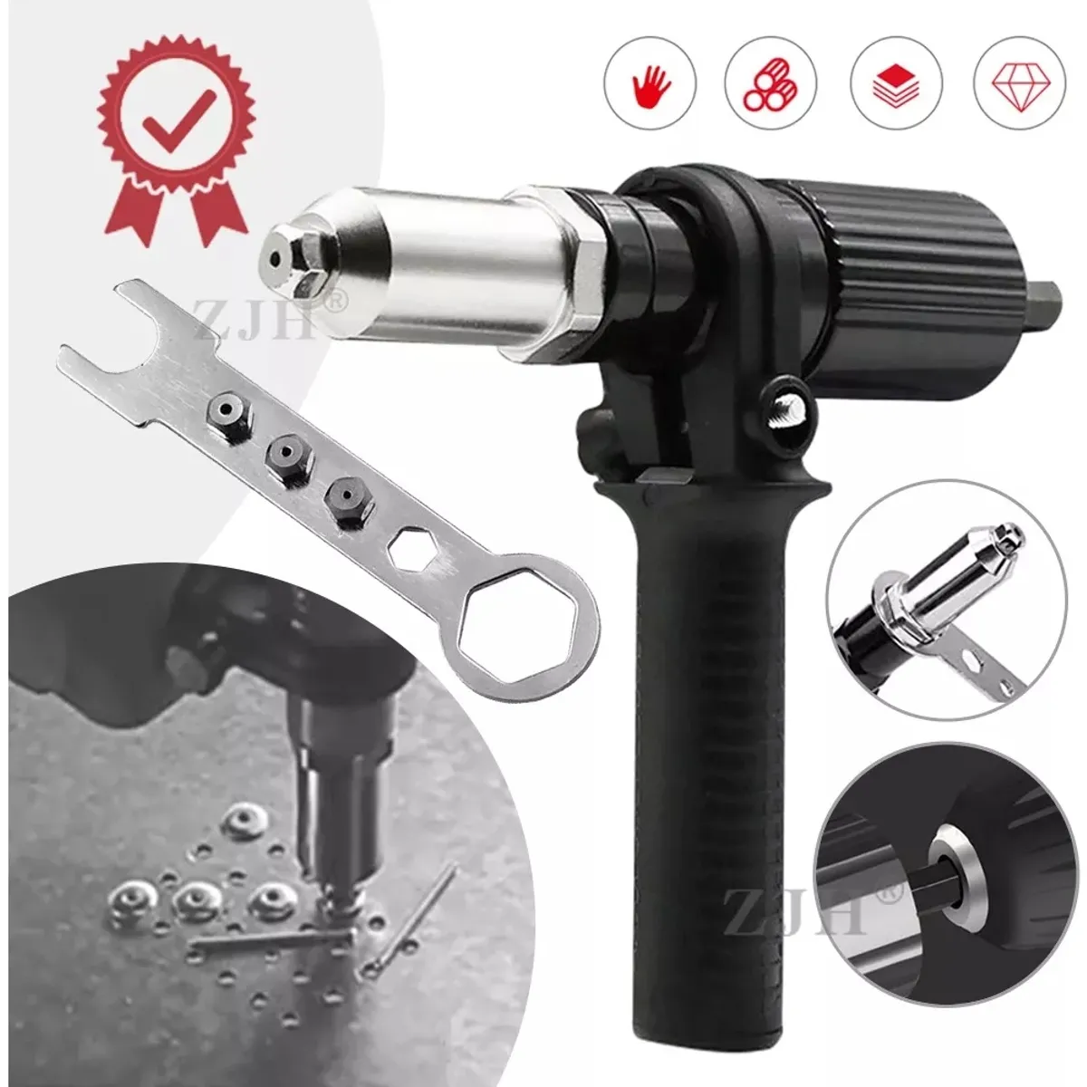 KUANGYE - Remachadora Portátil Para Taladros