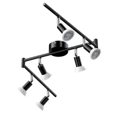 HALMAN - Lámpara Colgante GU10 6 Luces DIY Montaje Fácil Moderna