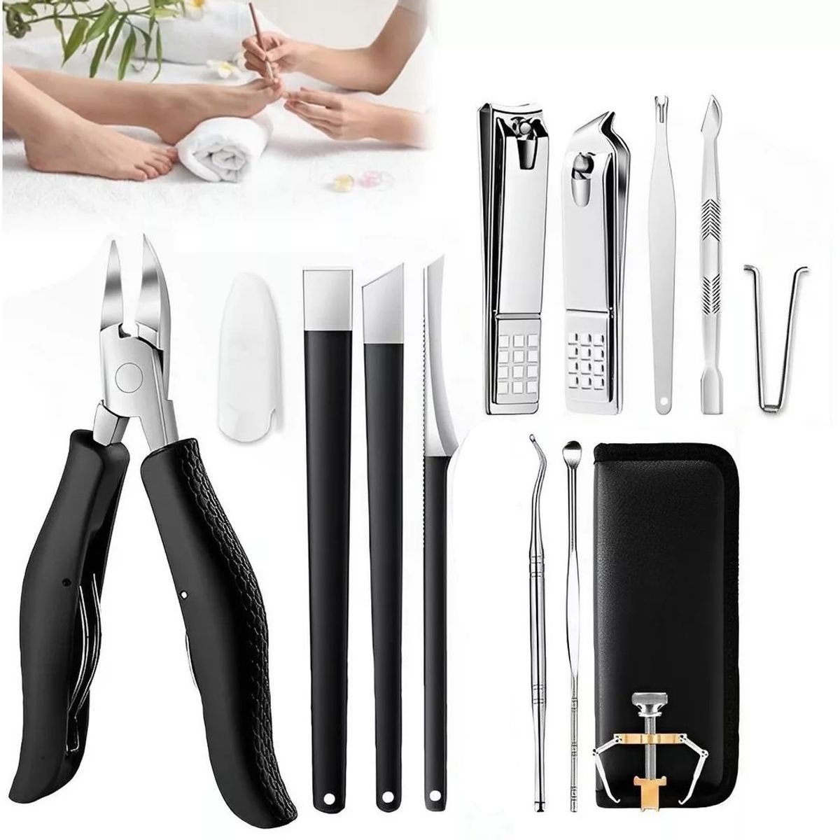 KUANGYE - Set Pedicura Cortauñas Profesional Manicure Uñas Encarnadas
