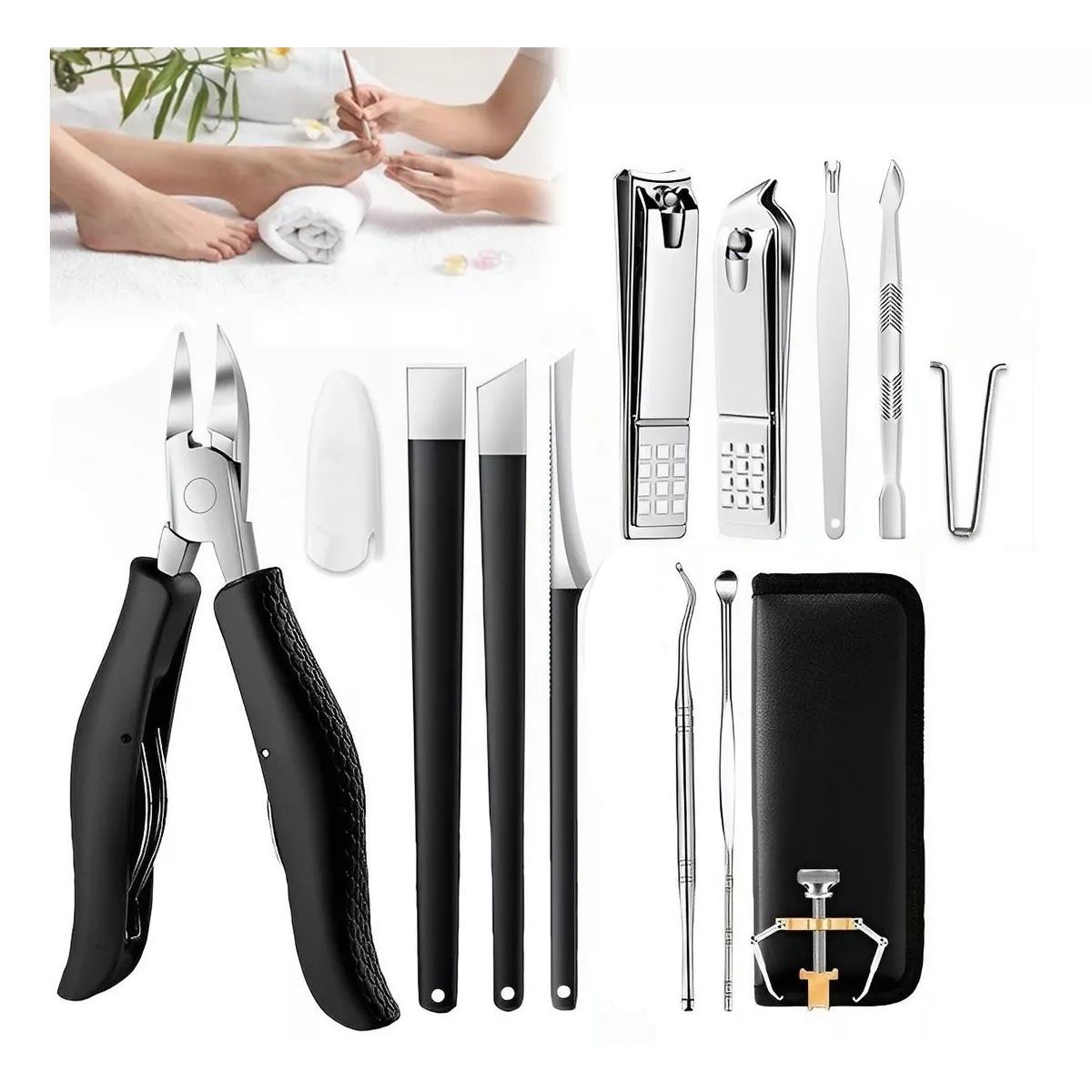 KUANGYE - Set Pedicura Cortauñas Profesional Manicure Uñas Encarnadas