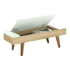 BE DESIGN - MESA CENTRO C/ALMACENAMIENTO 1002 LEAVES BLANCO - - 6897734