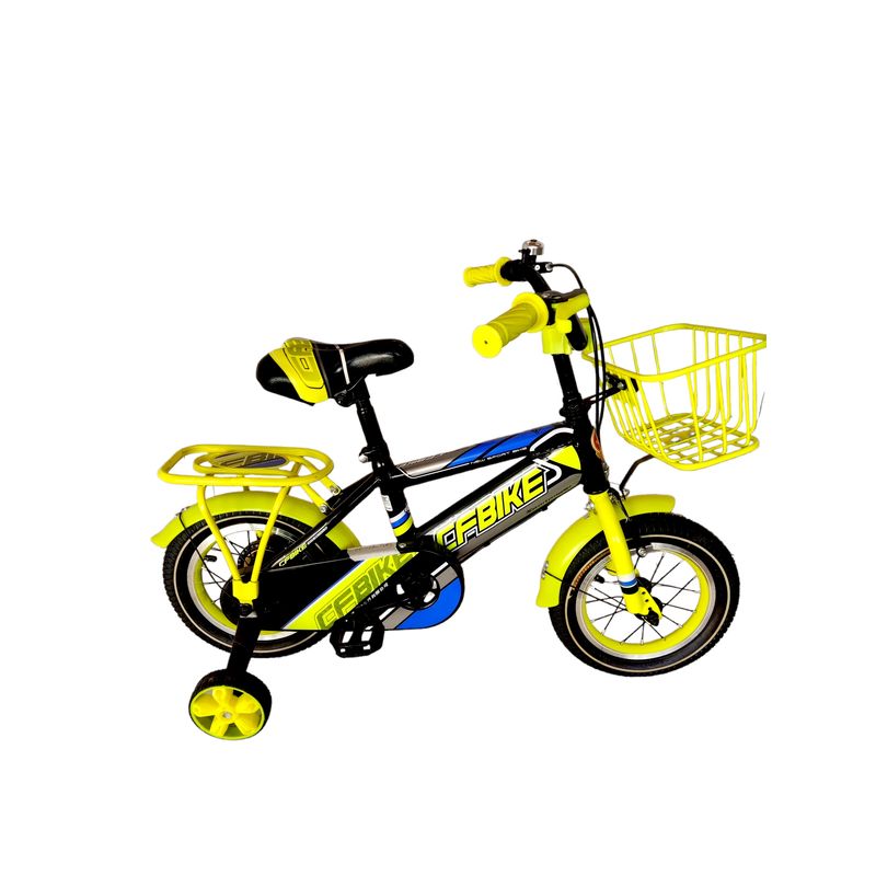 GENERICO - Bicicleta Aro 12 Amarillo - Negro CfBike