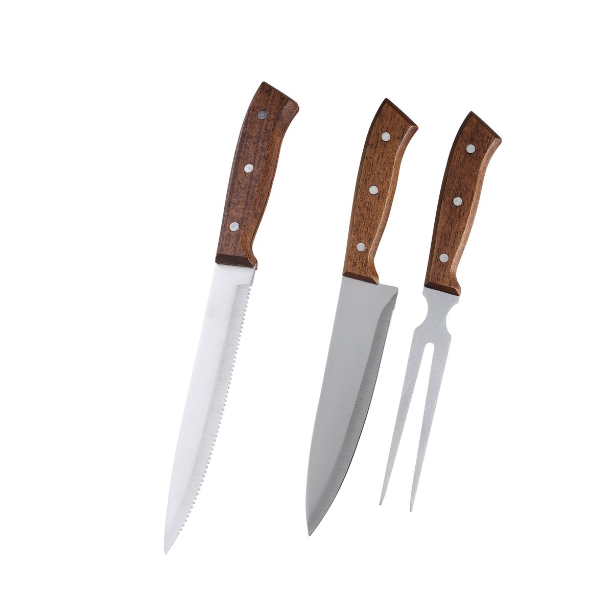 ARTHOME - Set Parrilla 3 Piezas Acero Inoxidable Arthome PAR01