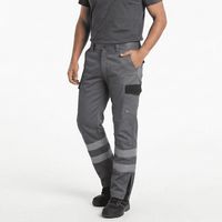 Pantalón Cargo Reflectante Bicolor Hombre Gabardina Trabajo