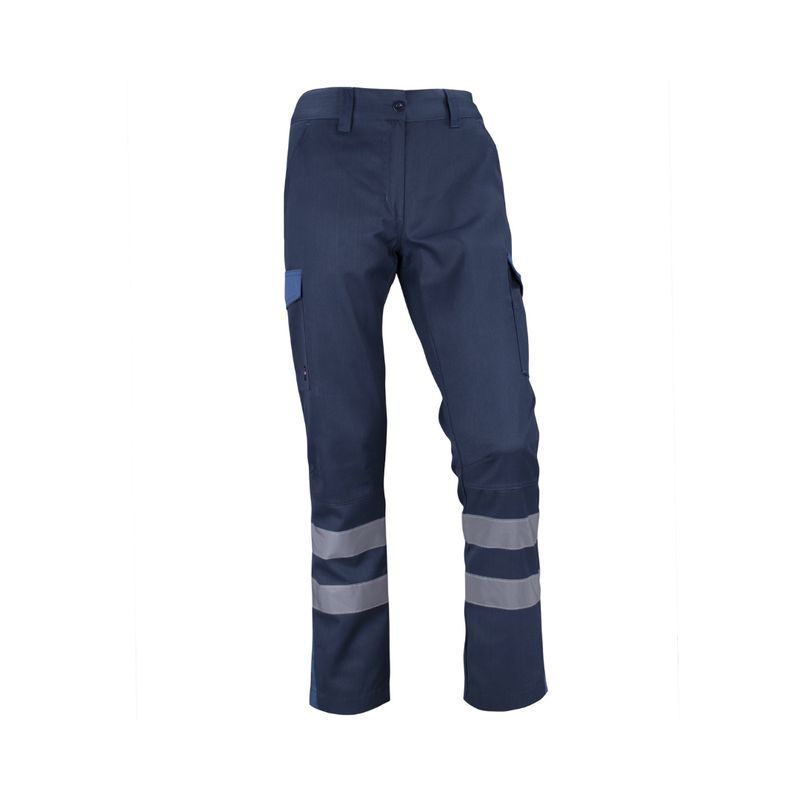 T-WORLD - Pantalón Cargo Practical Line Gabardina Bicolor Reflectante