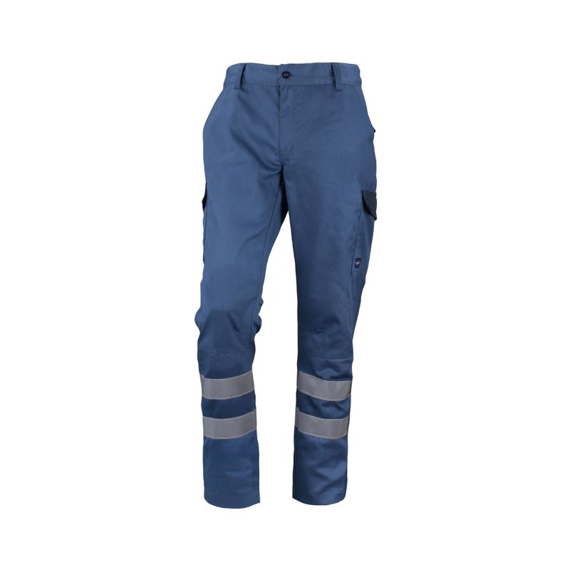 T-WORLD - Pantalón Cargo Practical Line Gabardina Bicolor Reflectante