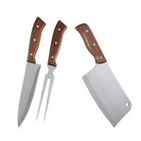 Set Parrilla 3 Piezas Acero Inoxidable PAR02