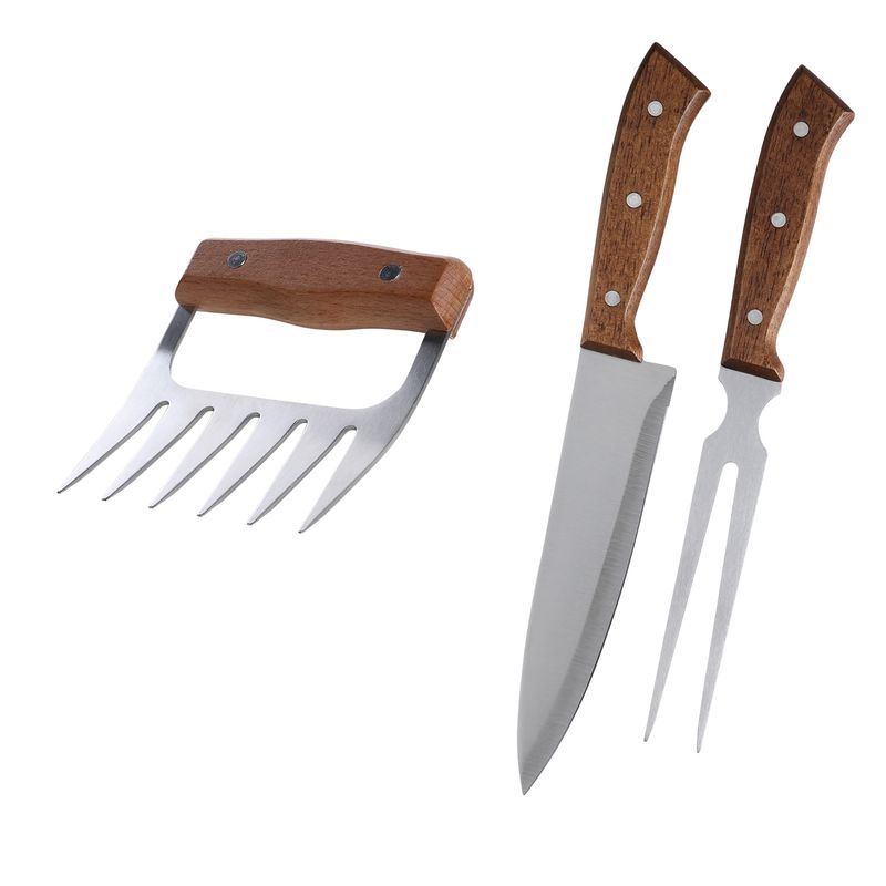 ARTHOME - Set Parrilla 3 Piezas Acero Inoxidable Arthome PAR03