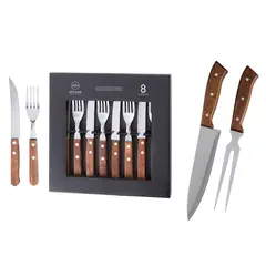 ARTHOME - Set Parrilla 10 Piezas Acero Inoxidable PAR04