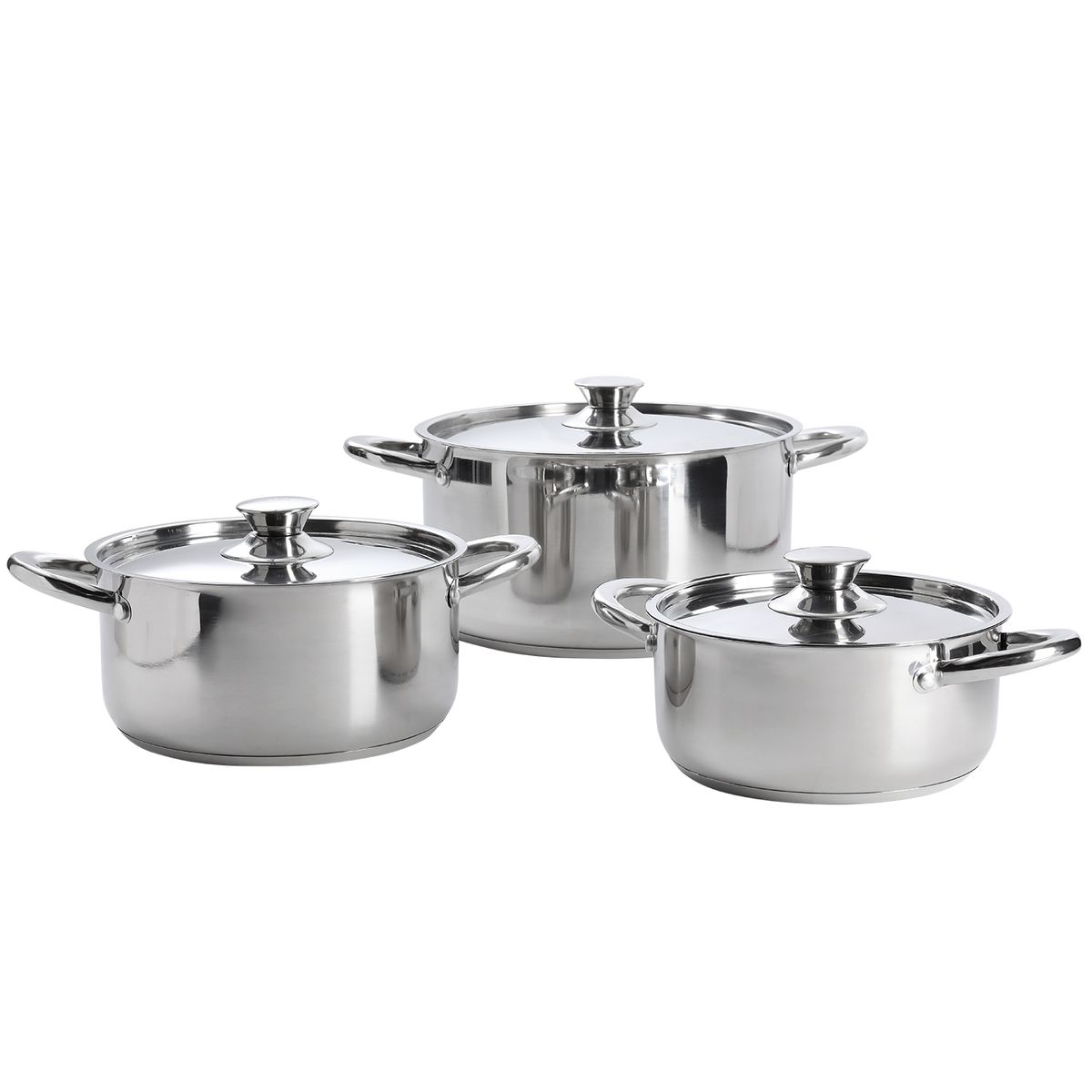 ARTHOME - Set Batería de Cocina Arthome 8 Piezas Acero Inoxidable COC14