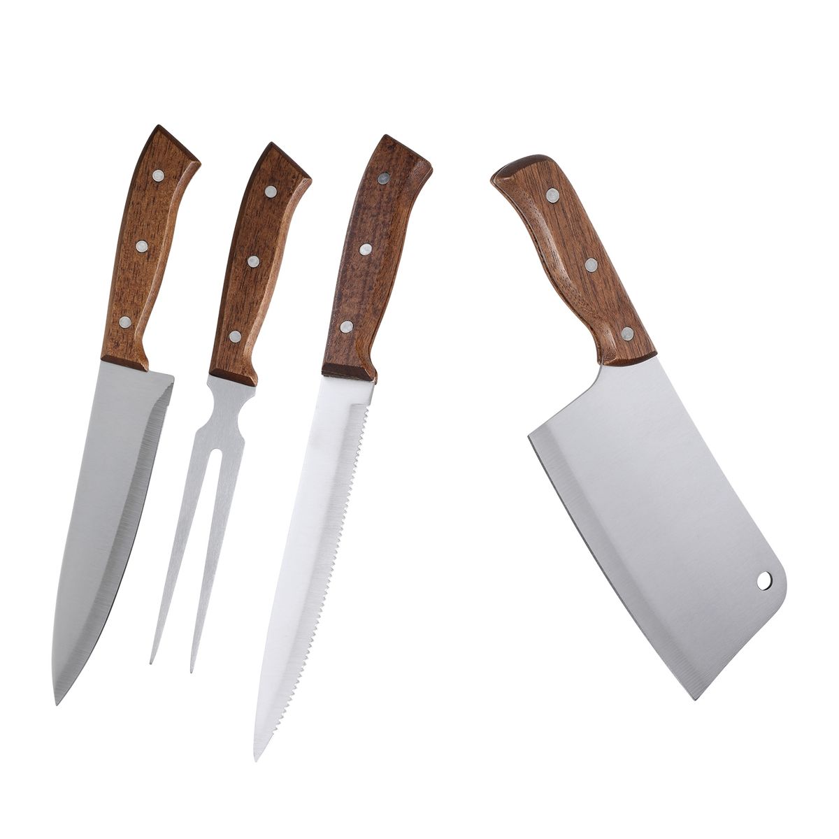 ARTHOME - Set Parrilla 4 Piezas Acero Inoxidable Arthome PAR06