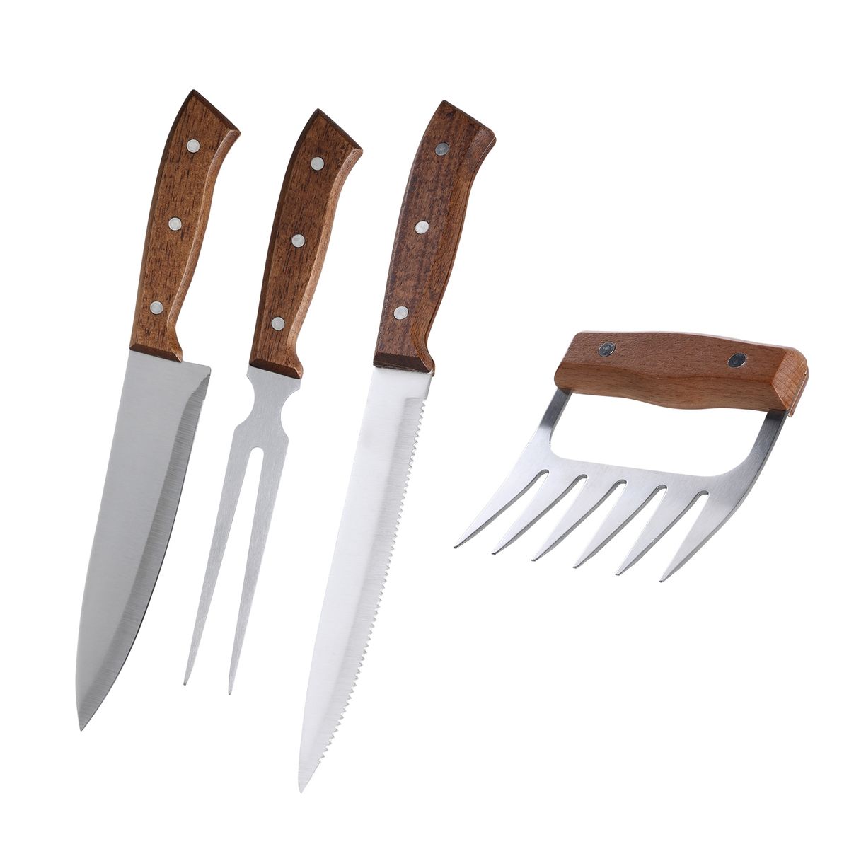 ARTHOME - Set Parrilla 4 Piezas Acero Inoxidable Arthome PAR07