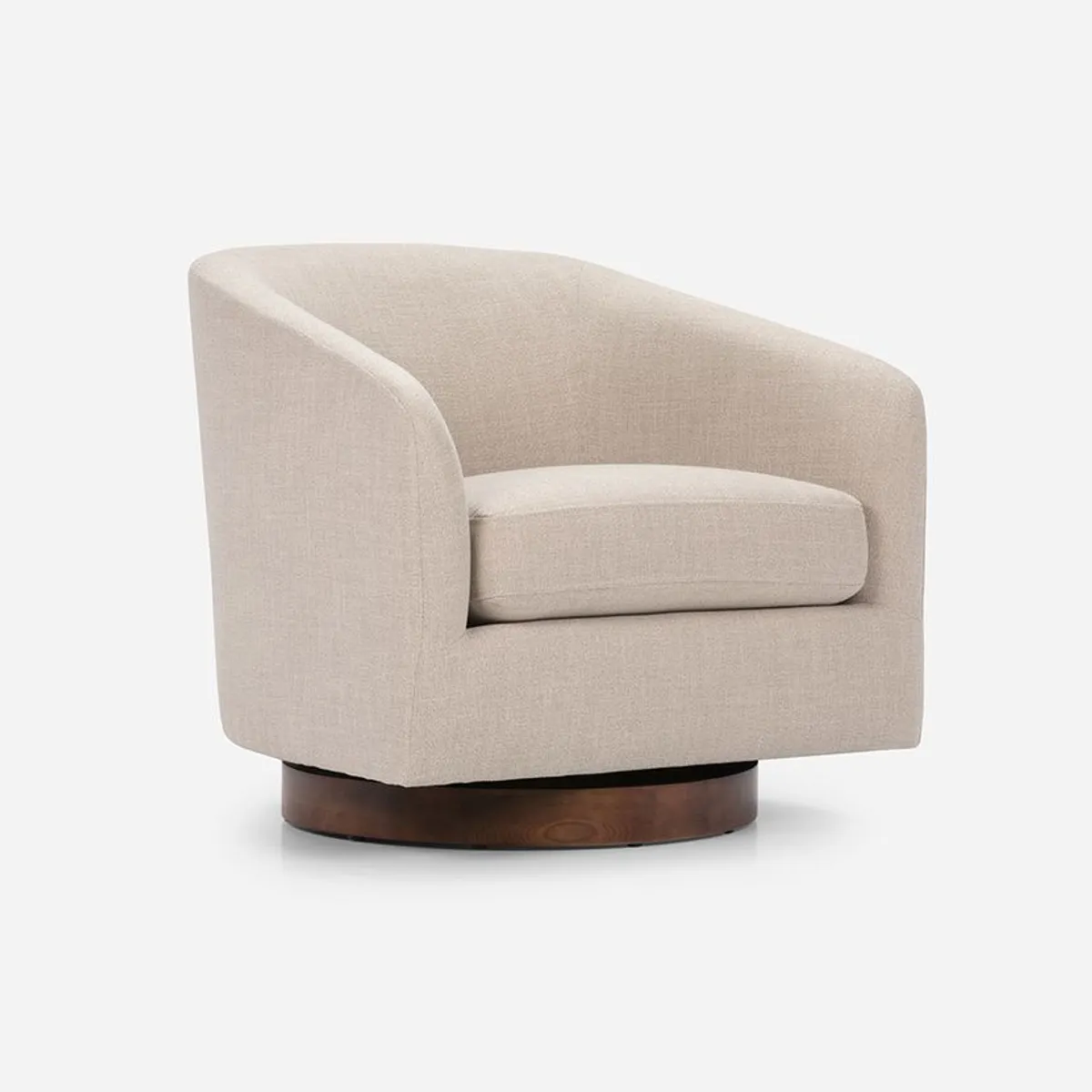 ROSEN - Poltrona Rosen Giratoria Bourton Tela Beige