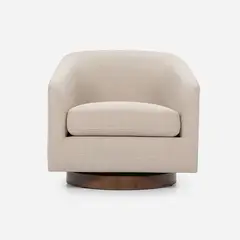 ROSEN - Poltrona Giratoria Bourton Tela Beige