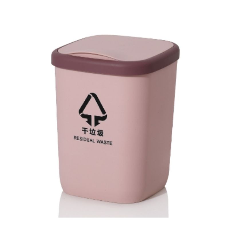 ANENG - Basurero Cuadrado Para Hogar Cocina 10L