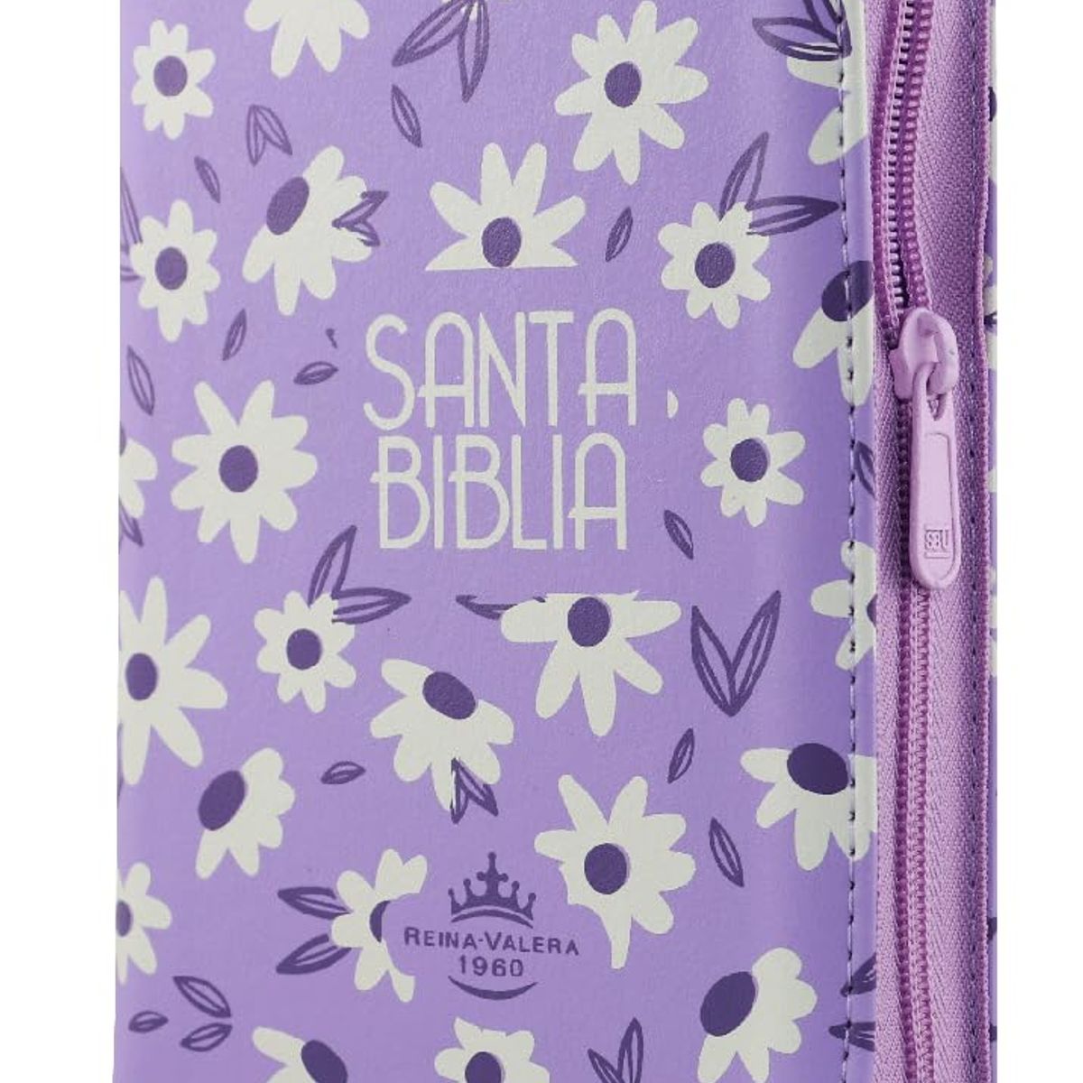 SOCIEDAD BIBLICA CHILENA - Reina Valera 1960 Compacta Cierre Lila ayudas QR