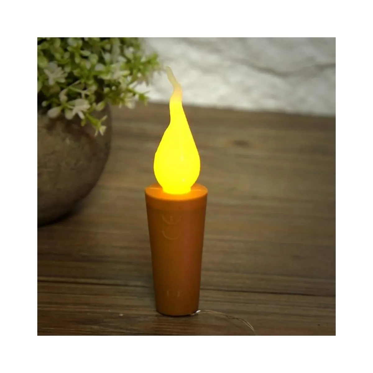 GENERICO - Luces de cuerda con corcho para botellas en forma de vela