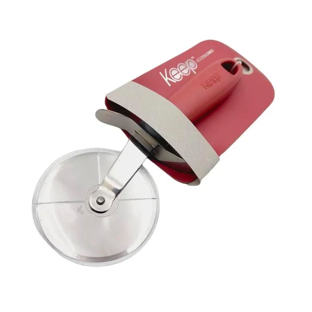 KEEP - Cortador de Pizza Rueda Acero Inoxidable Rosado - Keep