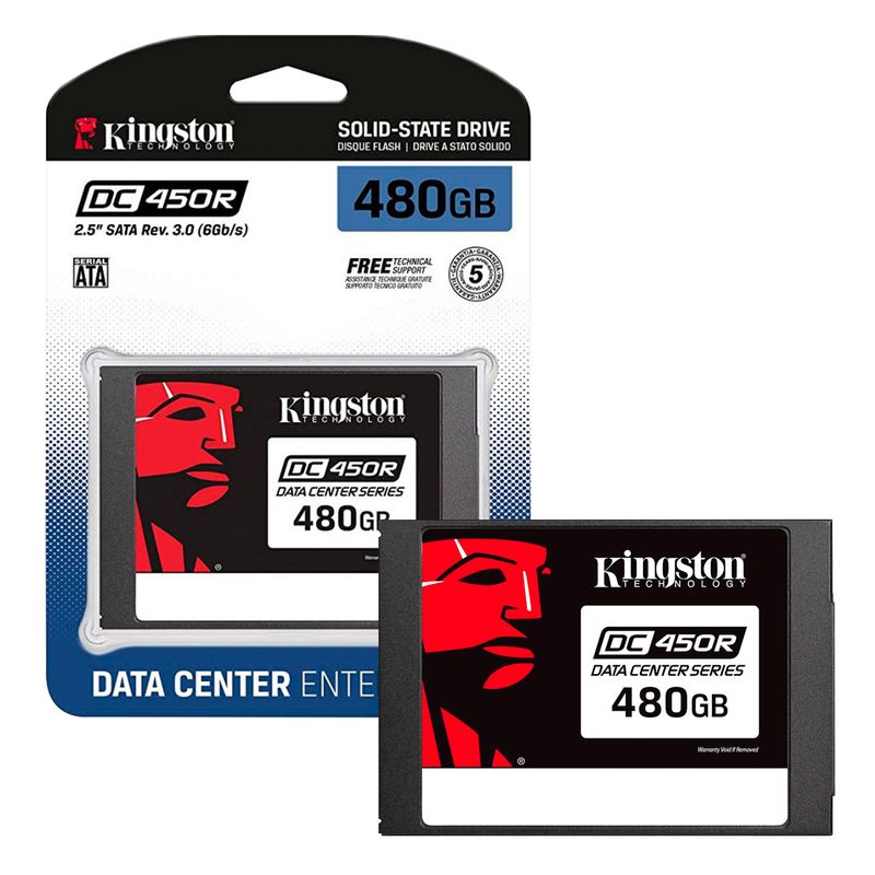 KINGSTON - Disco solido SSD Interno Kingston 480GB 2.5in 6Gb/s 560MB/s