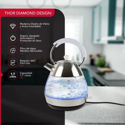 Imagen 2 del producto Hervidor Elegante 1,7L Thor Diamond Design