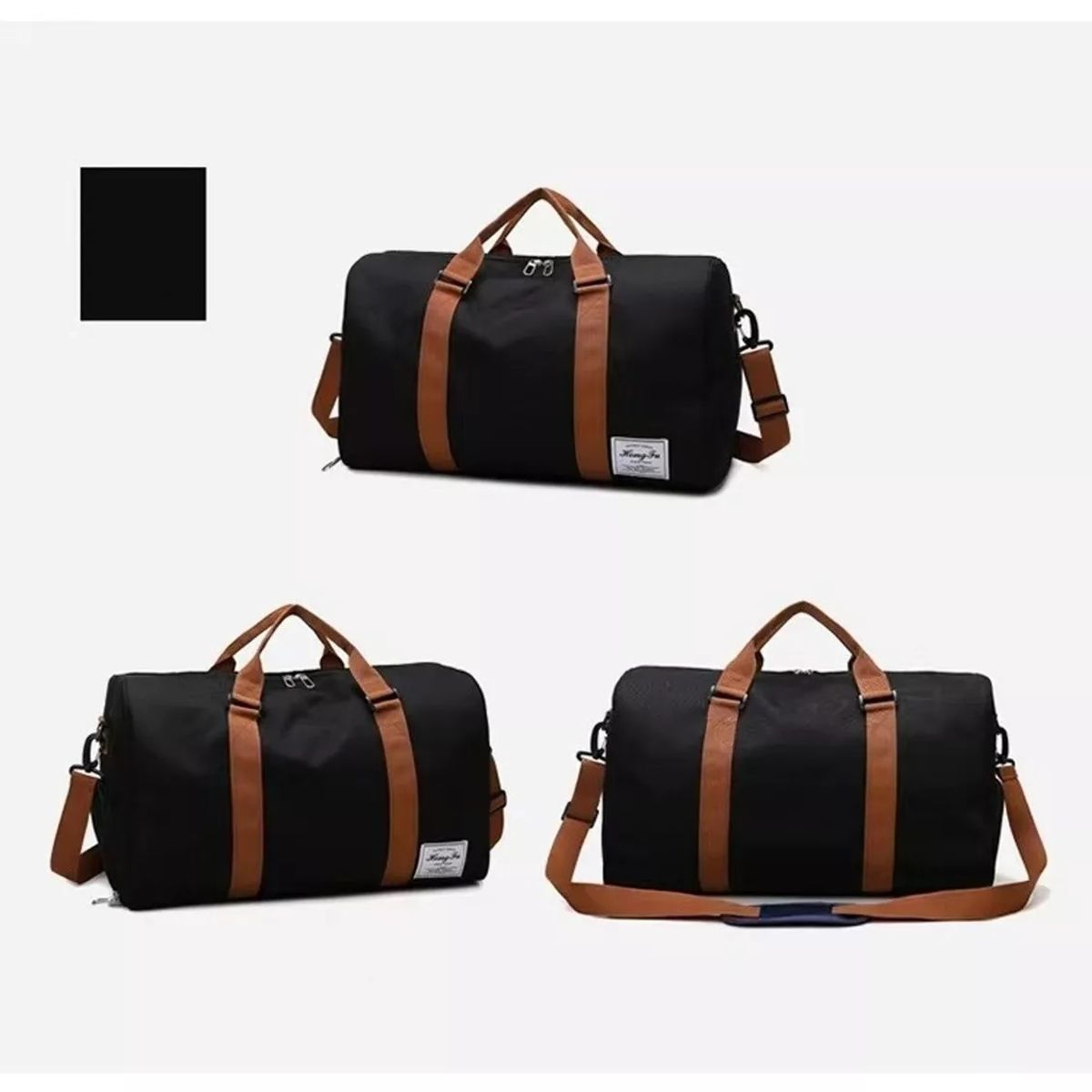 GENERICO - Bolsa De Viaje Bolsa De Deporte Para Gimnasia negro