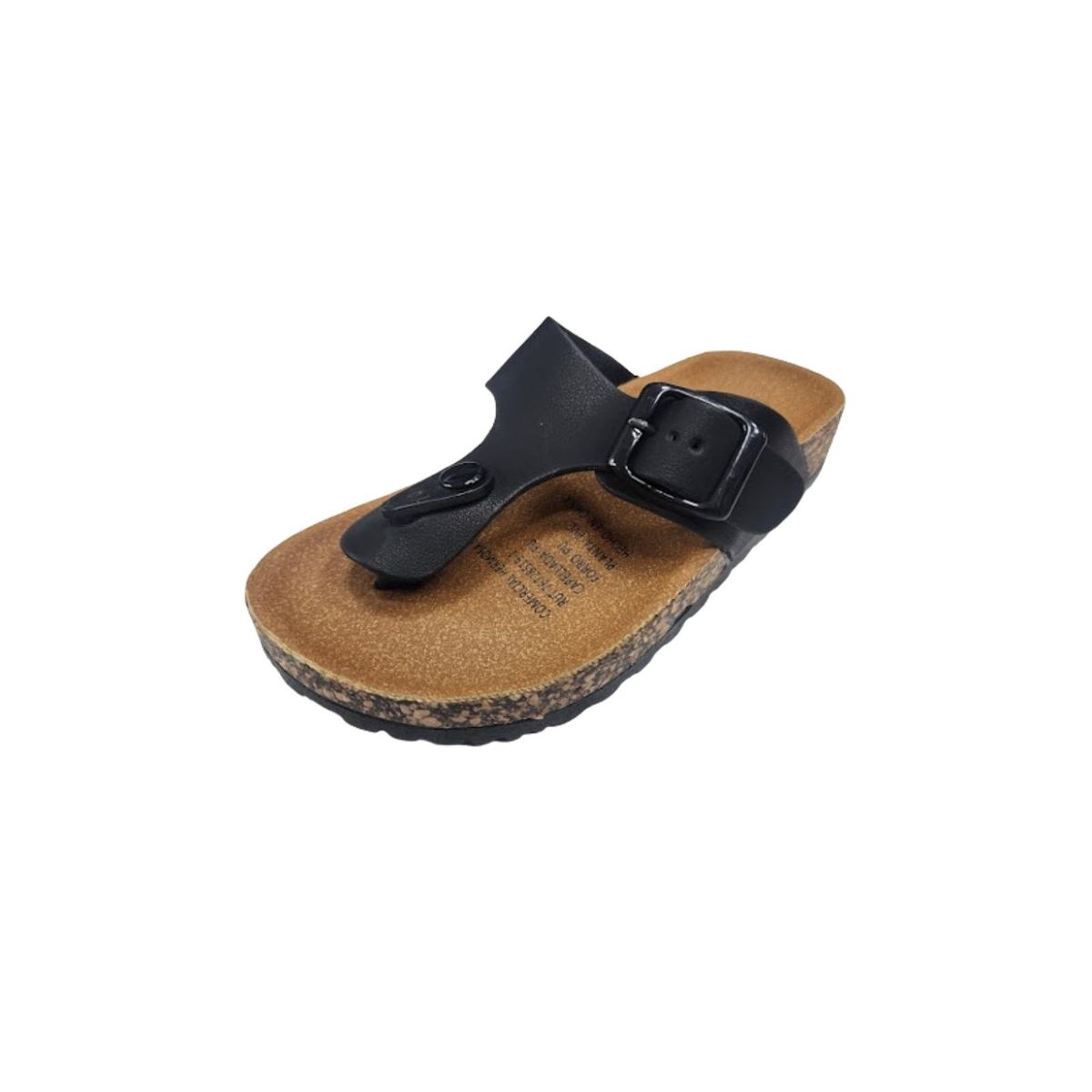 VINNYS OUTLET - Sandalia Niña Negro Hebilla