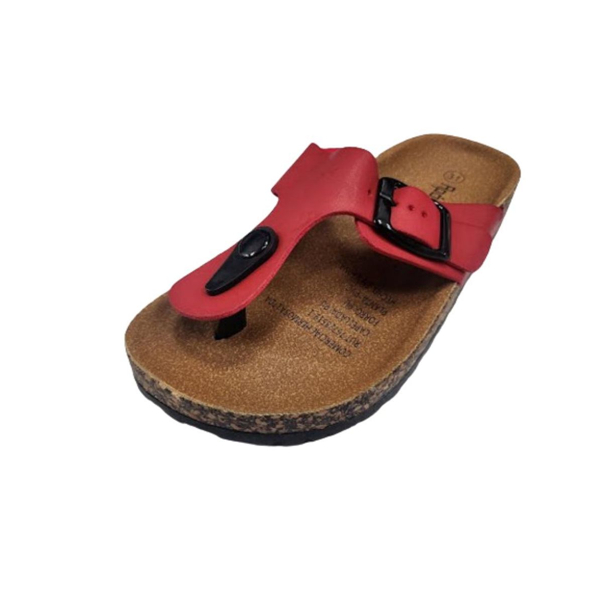 VINNYS OUTLET - Sandalia Niña Rojo Hebilla