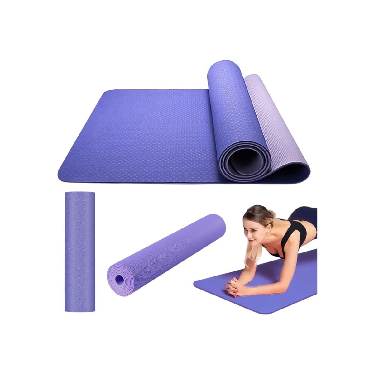 GENERICO - Colchoneta Mat Yoga Manta Deporte Ejercicio color variado