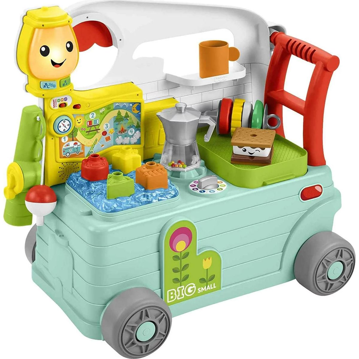 FISHER PRICE - Caminadora 3-en-1 On The Go Camper Fisher-Price