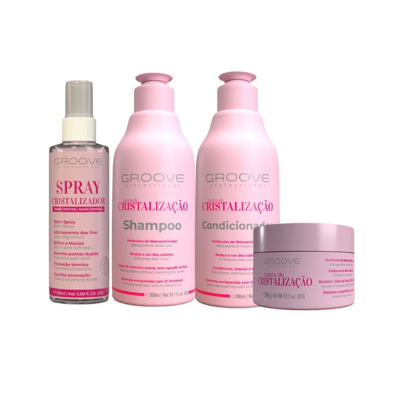GROOVE PROFESIONAL - Kit Baño de Cristalización Pequeño Groove Professional