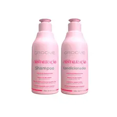GROOVE PROFESIONAL - Set Shampoo + Acondicionador Baño de Cristalización Groove 300 Ml