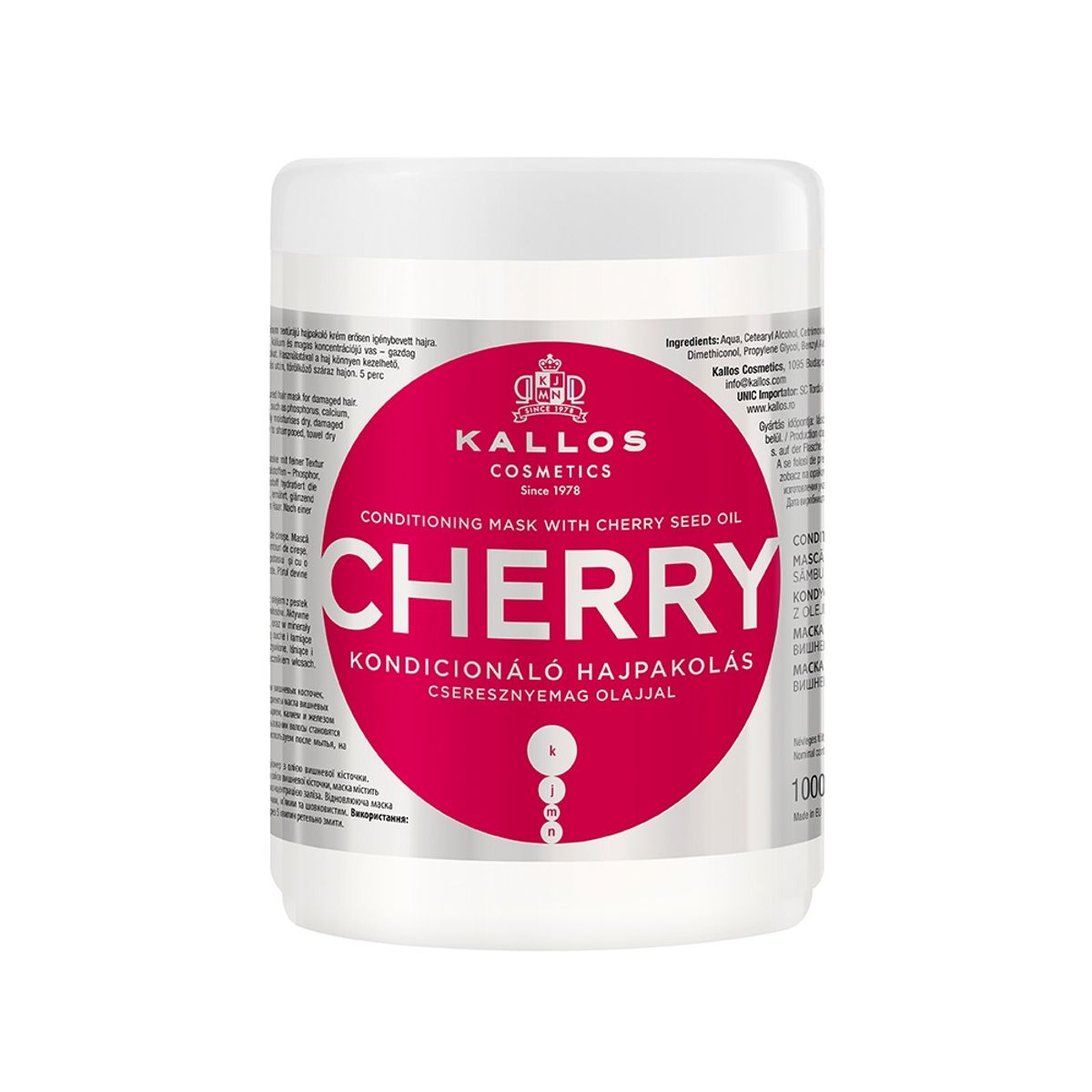 KALLOS - KALLOS - Hair Mask CHERRY 1000ml
