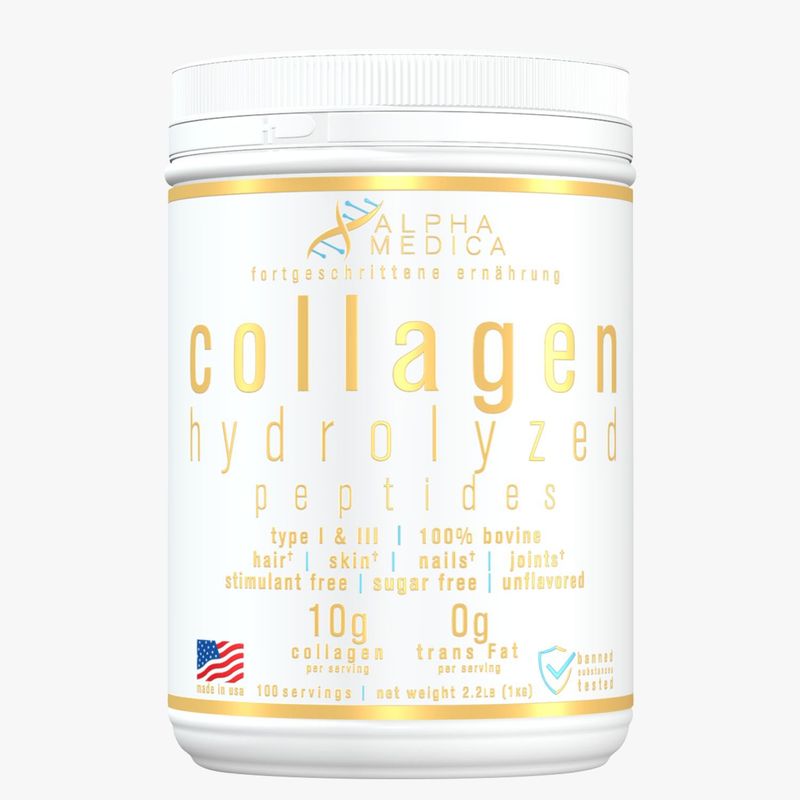 ALPHAMEDICA - COLAGENO HIDROLIZADO PEPTIDOS 1KILO 100 SV - ALPHA MEDICA