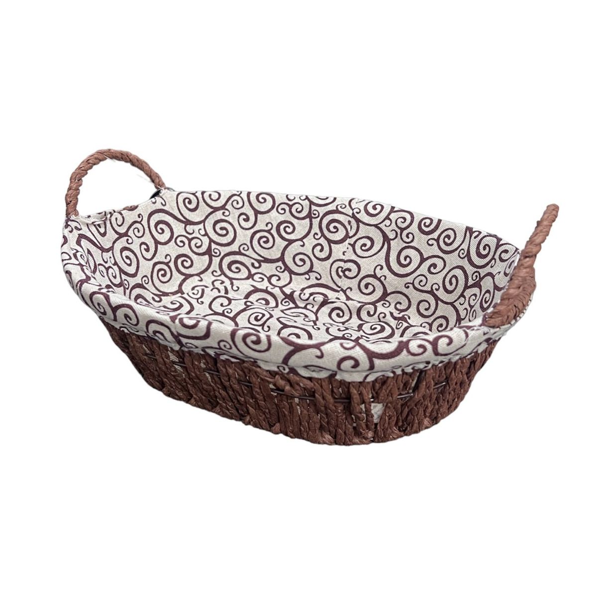 GENERICO - Cesta Panera Tejida Cesta De Pan Ovalada 21x28x8cm D