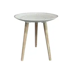 OEM - Mesa Lateral Mandalas Mesa Auxiliar Madera 50cm