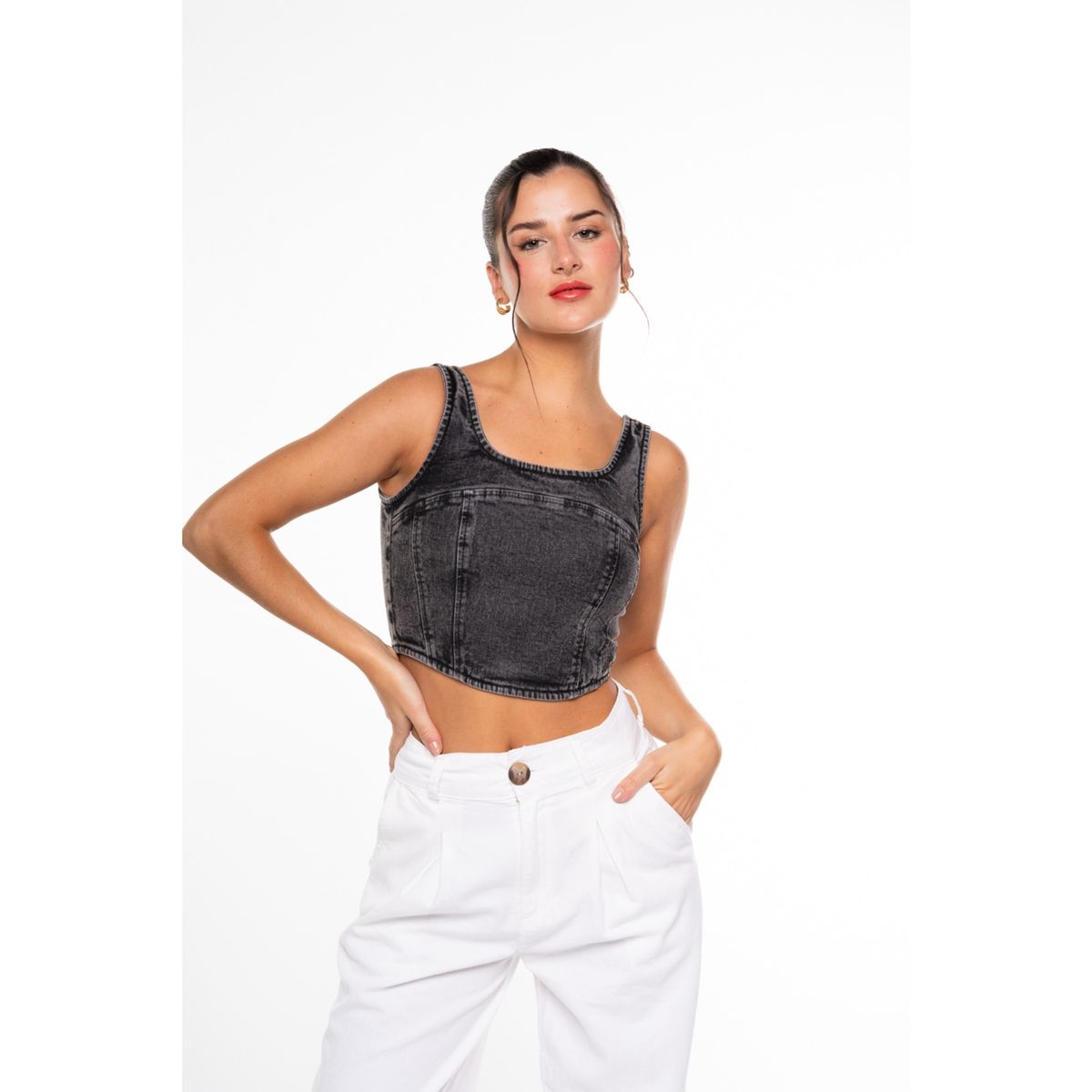 EFESIS - Corset Kika Cortes Negro Efesis