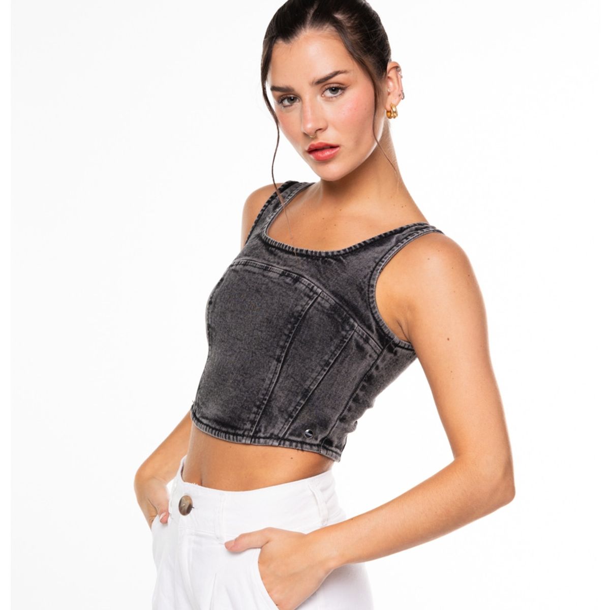 EFESIS - Corset Kika Cortes Negro Efesis