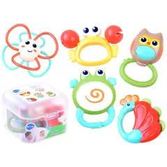 HOLA TOYS - Pack de 5 Sonajeros Para Bebés
