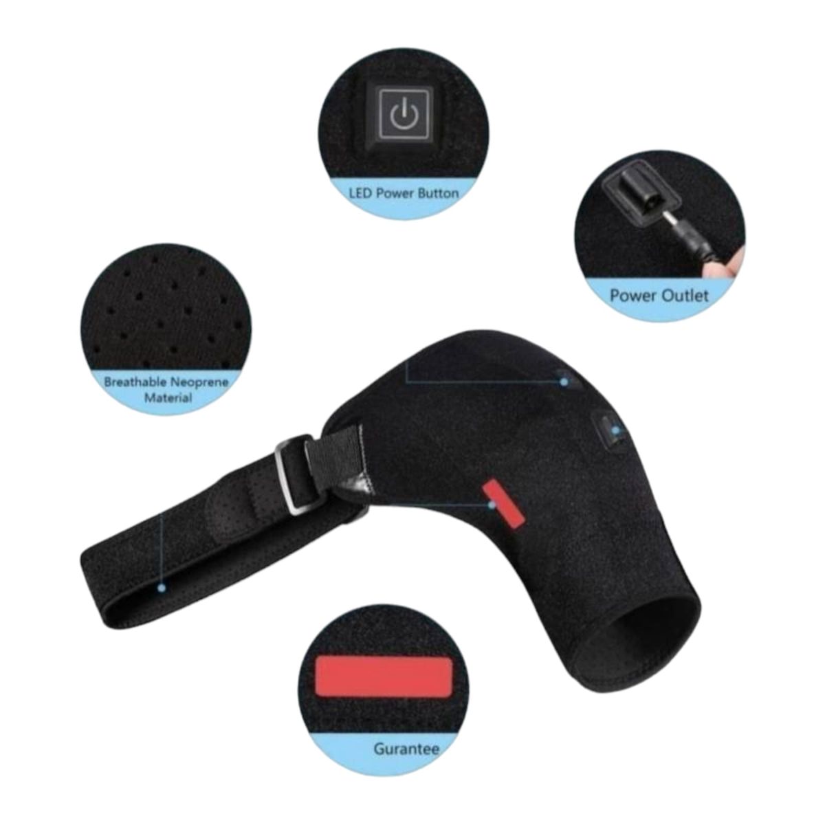 GENERICO - Soporte de Hombro Térmico Terapia de Calor