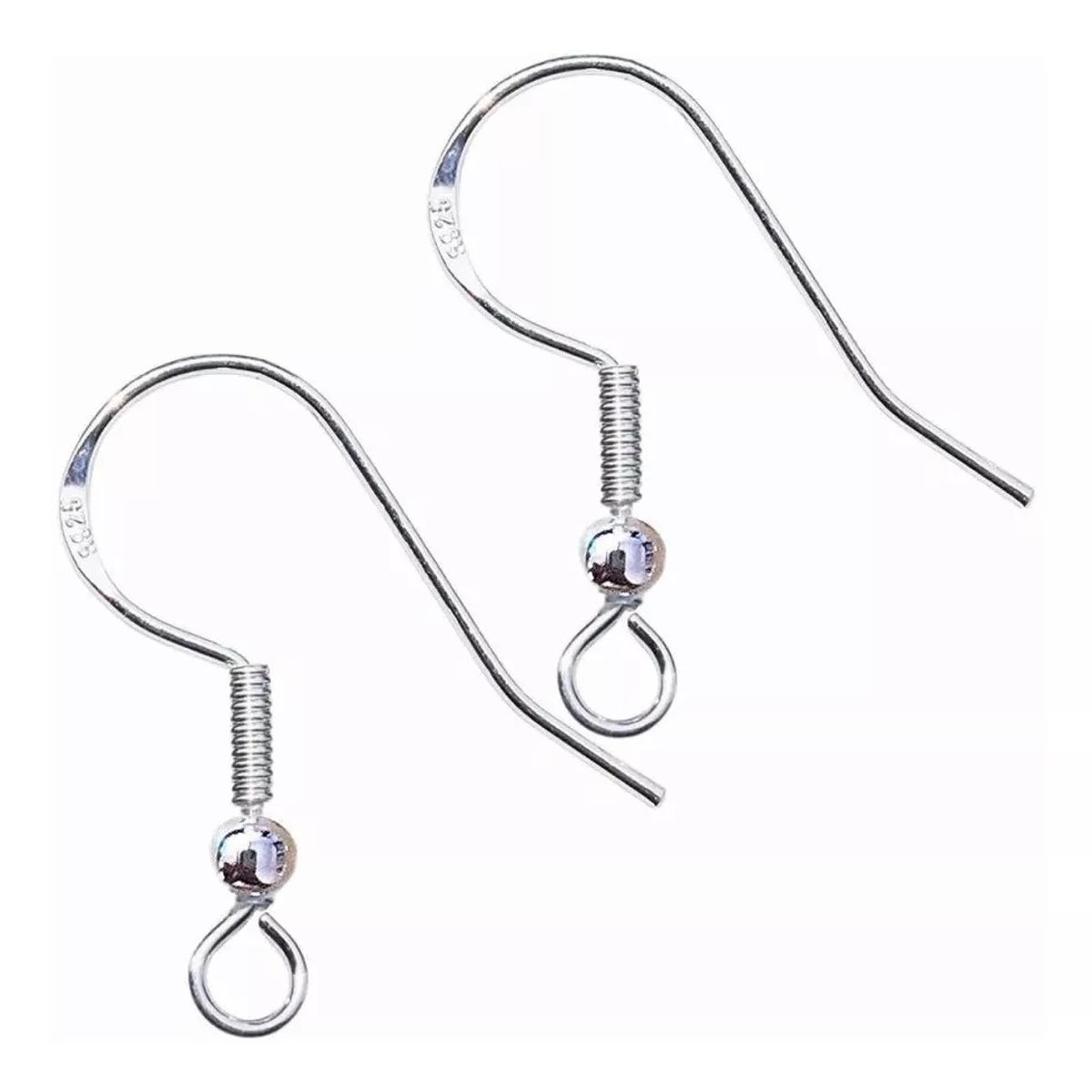 TODOJOYAS - Pack 200 Ganchos Para Aros Bañados En Plata / Todojoyas