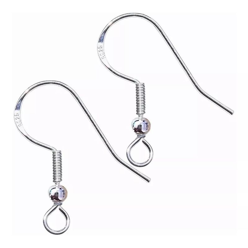 TODOJOYAS - Pack 200 Ganchos Para Aros Bañados En Plata / Todojoyas