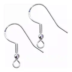 TODOJOYAS - Pack 200 Ganchos Para Aros Bañados En Plata /